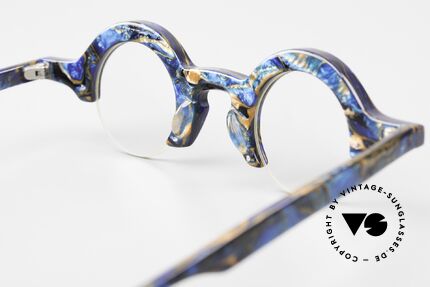 Proksch's A2 Runde 90er Brille Futuristisch, DEMOgläser sind beliebig optisch austauschbar, Passend für Herren und Damen