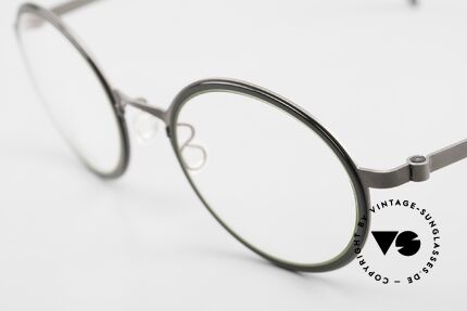 Lindberg 9707 Strip Titanium Runde Titanium Brille Unisex, so zeitlos, stilvoll und innovativ = Prädikat "VINTAGE", Passend für Herren und Damen