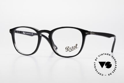 Persol 3143 Panto Designerbrille Unisex, elegante PERSOL Unisex-Brille in Medium Größe, Passend für Herren und Damen