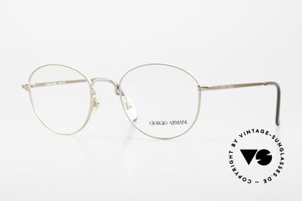 Giorgio Armani 174 Zeitlose Pantobrille 80er Jahre, zeitlose Giorgio Armani Brillenfassung aus den 80ern, Passend für Herren und Damen