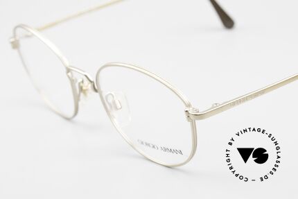 Giorgio Armani 174 Zeitlose Pantobrille 80er Jahre, elegante Metallfassung in fühlbarer Spitzen-Qualität, Passend für Herren und Damen