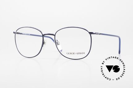 Giorgio Armani 1013 Alte Panto Stil Herrenbrille, alte 80er Pantobrille vom Modedesigner G. Armani, Passend für Herren