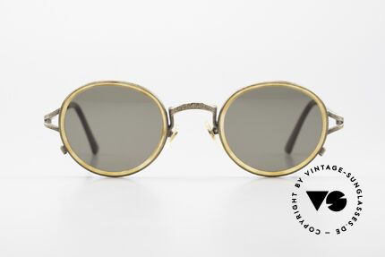 Matsuda 2835 Runde 90er Luxus Sonnenbrille, MATSUDA: ein Synonym für aufwändige Handwerkskunst, Passend für Herren und Damen