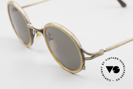 Matsuda 2835 Runde 90er Luxus Sonnenbrille, komplette vintage Fassung mit sehr viel Liebe zum Detail, Passend für Herren und Damen