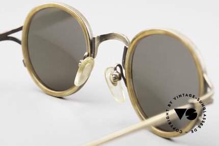 Matsuda 2835 Runde 90er Luxus Sonnenbrille, Größe: small, Passend für Herren und Damen