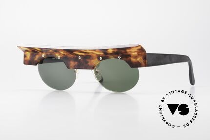 Design Maske Berlin Kappa Verrückte Vintage Sonnenbrille, verrückte Design Maske Berlin Sonnenbrille von 1995, Passend für Herren und Damen