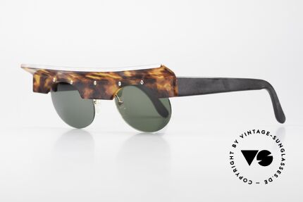 Design Maske Berlin Kappa Verrückte Vintage Sonnenbrille, ein Blickfang für Individualisten und Charakterköpfe, Passend für Herren und Damen