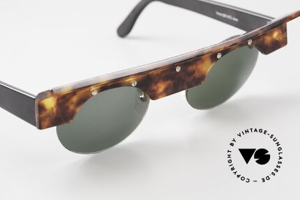 Design Maske Berlin Kappa Verrückte Vintage Sonnenbrille, originelle, runde Sonnengläser mit 100% UV Protection, Passend für Herren und Damen