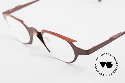 Theo Belgium Eye-Witness OB Damenbrille Avantgarde Style, damals gemacht für die 'Avantgarde' und Individualisten, Passend für Damen