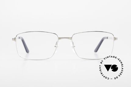 Cartier Core Range CT0204O Klassische Luxusbrille Herren, Modell CT0204O, col. 006 (silber), Gr. 58x18, 140, Passend für Herren