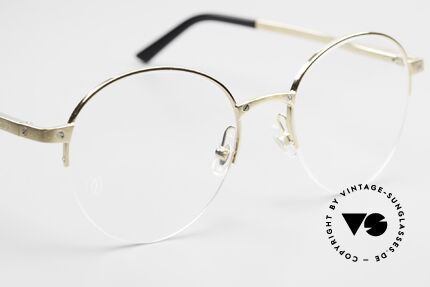 Cartier Core Range CT0108O Pantobrille Halb Randlos Unisex, Größe: large, Passend für Herren und Damen