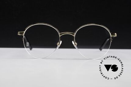 Cartier Core Range CT0108O Pantobrille Halb Randlos Unisex, Größe: large, Passend für Herren und Damen
