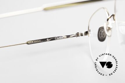 Cartier Titanium CT0164O Luxus Pantobrille Halb Randlos, Größe: medium, Passend für Herren und Damen