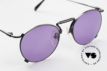 Jean Paul Gaultier 55-8174 90er Panto Designerbrille JPG, die lila Sonnengläser können beliebig ersetzt werden, Passend für Herren und Damen