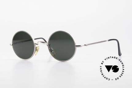 Giorgio Armani EA013 Kleine Runde 90er Sonnenbrille, zeitlose KLEINE, runde vintage Brille von ARMANI, Passend für Herren und Damen