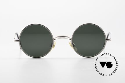 Giorgio Armani EA013 Kleine Runde 90er Sonnenbrille, dezentes Modell aus der Emporio Armani Kollektion, Passend für Herren und Damen
