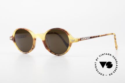 Giorgio Armani EA518 Extra Kleine Vintage Brille XS, interessante Fassung in "Bernstein" in Größe 43/20, Passend für Herren und Damen