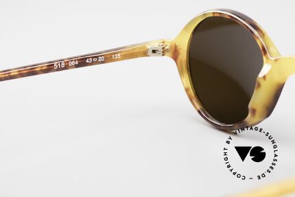 Giorgio Armani EA518 Extra Kleine Vintage Brille XS, Rahmen ist beliebig verglasbar (optisch od. Sonne), Passend für Herren und Damen