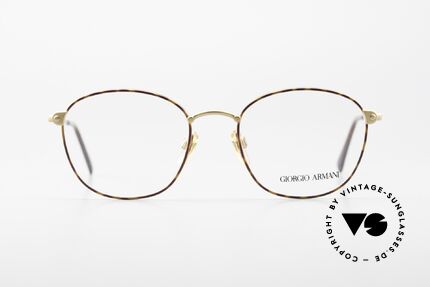 Giorgio Armani 168 Herren Brille 80er Vintage, schlichter, Panto-Rahmen in absoluter TOP-Qualität, Passend für Herren