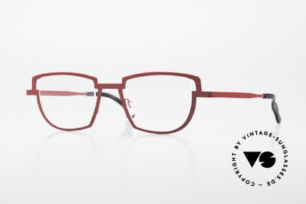 Theo Belgium Modify Damenbrille Rote Designerbrille Details
