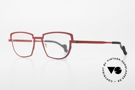 Theo Belgium Modify Damenbrille Rote Designerbrille, ein Hingucker! (Gegenpol zum üblich 'Mainstream'), Passend für Damen