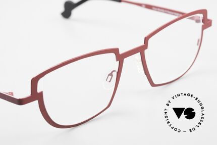 Theo Belgium Modify Damenbrille Rote Designerbrille, original DEMOgläser können beliebig ersetzt werden, Passend für Damen
