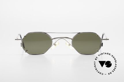 Christian Roth 2403 Optical Affairs Clip On Fassung, alte VINTAGE Designer-Sonnenbrille mit "Vorhänger", Passend für Herren und Damen