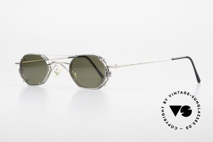 Christian Roth 2403 Optical Affairs Clip On Fassung, markante Metall-Designerbrille, handmade in Germany, Passend für Herren und Damen