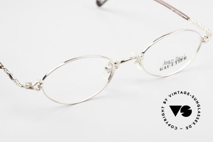 Jean Paul Gaultier 55-0013 Ovale Vintage Brille Vergoldet, KEINE Retrobrille, sondern ein über 30J. altes ORIGINAL, Passend für Herren und Damen