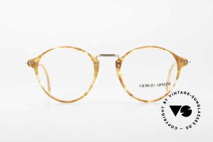 Giorgio Armani 360 Original 90er Brille Panto Stil, absoluter Klassiker (bekannte runde Panto-Form), Passend für Herren