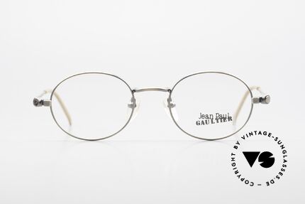 Jean Paul Gaultier 56-7110 Ovale 90er Vintage Brille Clip On, Größe: medium, Passend für Herren und Damen