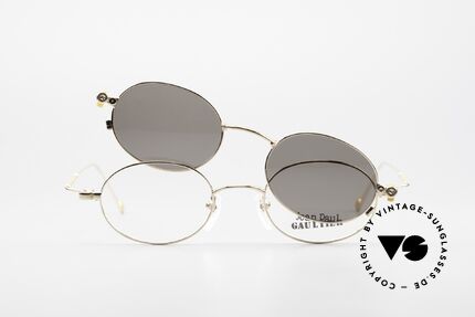 Jean Paul Gaultier 55-8106 Ovale Vintage Brille Vergoldet, Größe: large, Passend für Herren und Damen
