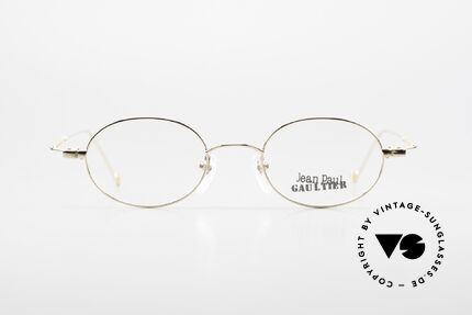Jean Paul Gaultier 55-8106 Ovale Vintage Brille Vergoldet, Größe: large, Passend für Herren und Damen