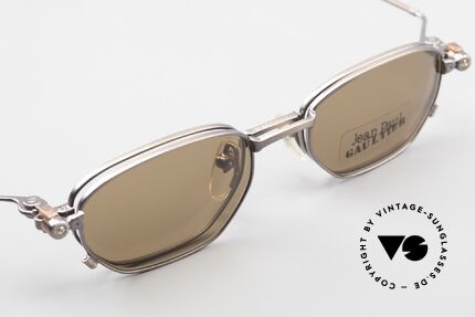 Jean Paul Gaultier 55-8107 90er Vintage Brille Sonnenclip, ungetragen (wie alle unsere Jean Paul Gaultier Brillen), Passend für Herren und Damen