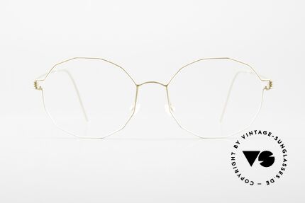 Lindberg Mila Air Titan Rim Damenbrille Kantig Rund Titan, Modell MILA in Größe 52-17, 135 (eher Large für Damen), Passend für Damen
