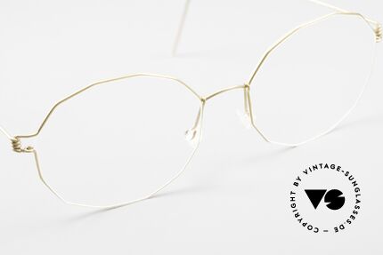 Lindberg Mila Air Titan Rim Damenbrille Kantig Rund Titan, ungetragenes Designerstück + orig. Lindberg Magnet-Etui, Passend für Damen