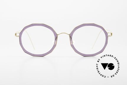 Lindberg Mette Air Titan Rim Edle Designerbrille für Damen, Damen Modell 'Mette', Rahmen-Farbe in GT = mattgold, Passend für Damen
