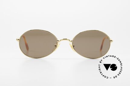 Cartier Saturne Ovale 90er Luxus Sonnenbrille, Modell aus der feinen 'Thin Rim' Collection von Cartier, Passend für Herren und Damen