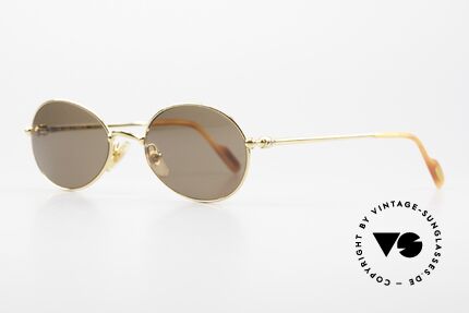 Cartier Saturne Ovale 90er Luxus Sonnenbrille, Saturn = römische Gottheit & Planet d. Sonnensystems, Passend für Herren und Damen