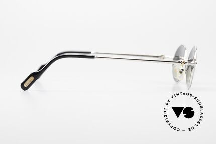 Cartier Filao Ovale Platin Sonnenbrille 90er, KEIN RETRO; ein Original von 1999 mit Chanel Etui, Passend für Herren und Damen