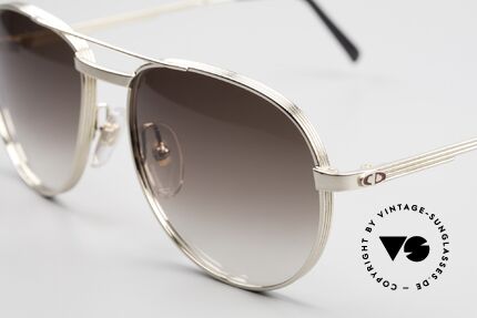 Christian Dior 2448 Vergoldete Dior Monsieur Brille, 4mm dickes Rahmenprofil, hartvergoldet, monumental, Passend für Herren