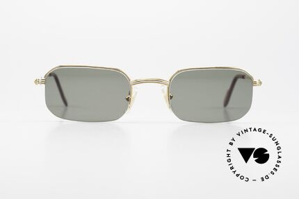 Cartier Broadway Halb Randlose Sonnenbrille, Herren-Modell aus der Cartier 'Semi Rimless' Serie, Passend für Herren