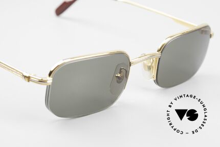 Cartier Broadway Halb Randlose Sonnenbrille, KEINE RETRO Cartier Brille; ein Original von 1999, Passend für Herren