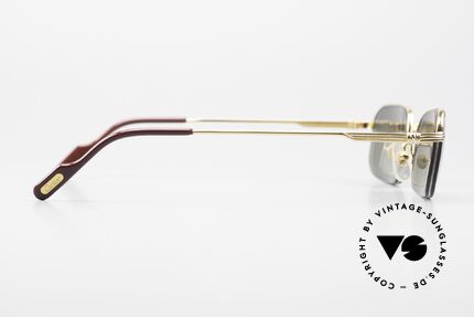 Cartier Broadway Halb Randlose Sonnenbrille, neuen Sonnengläser könnten optisch ersetzt werden, Passend für Herren