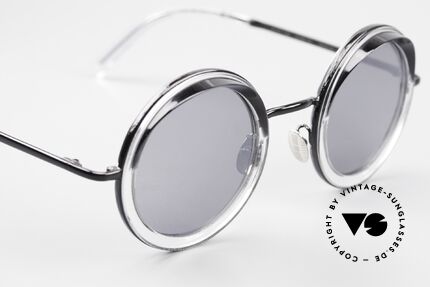 Cutler And Gross 1277 Runde Designer Sonnenbrille, ungetragen; Modell ist auch beliebig optisch verglasbar, Passend für Herren und Damen