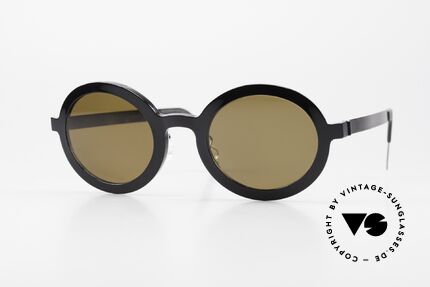 Lindberg 8570 Acetanium Runde Sonnenbrille Unisex Oval, LINDBERG Acetanium Sonnenbrille in Größe 46-23, 135, Passend für Herren und Damen