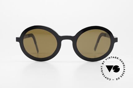 Lindberg 8570 Acetanium Runde Sonnenbrille Unisex Oval, Designer-Sonnenbrille; Acetat & Titanium Kombination, Passend für Herren und Damen