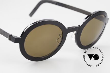 Lindberg 8570 Acetanium Runde Sonnenbrille Unisex Oval, ungetragenes Designerstück mit original Lindberg Etui, Passend für Herren und Damen
