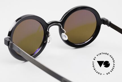 Lindberg 8570 Acetanium Runde Sonnenbrille Unisex Oval, mit entspiegelten Sonnengläsern (100% UV Protection), Passend für Herren und Damen