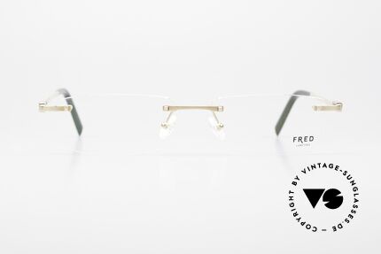 Fred Samoa Randlose Luxusbrille Segler, marines Design (charakteristisch Fred) in Top-Qualität, Passend für Herren